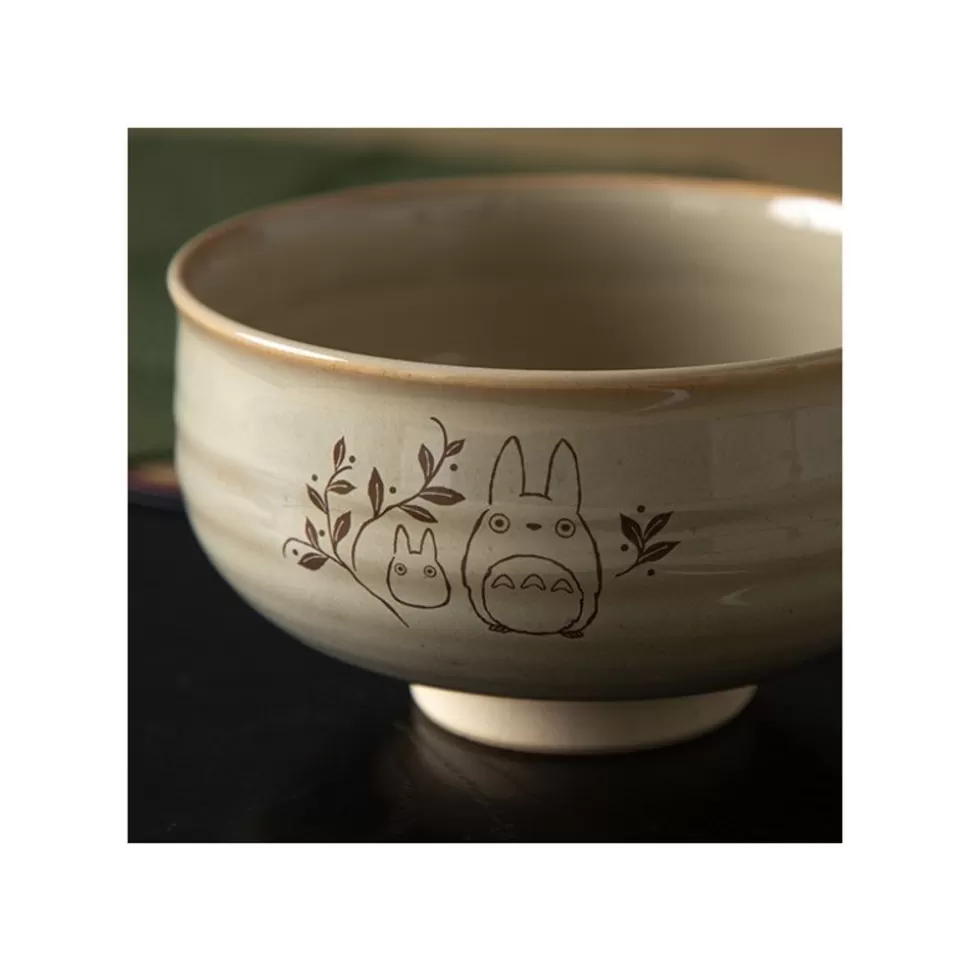 Maison Ghibli Akahada-Yaki Matcha Tea Bowl & Whisk - My Neighbor Totoro- Kitchenware