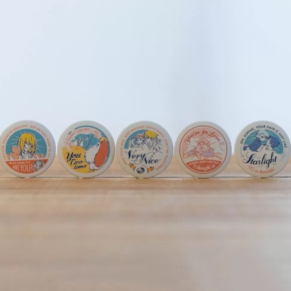 badge_collection__pcs__howls_moving_castle_2.webp Maison Ghibli Badge Collection 10 Pcs - Howl'S Moving Castle- Badges