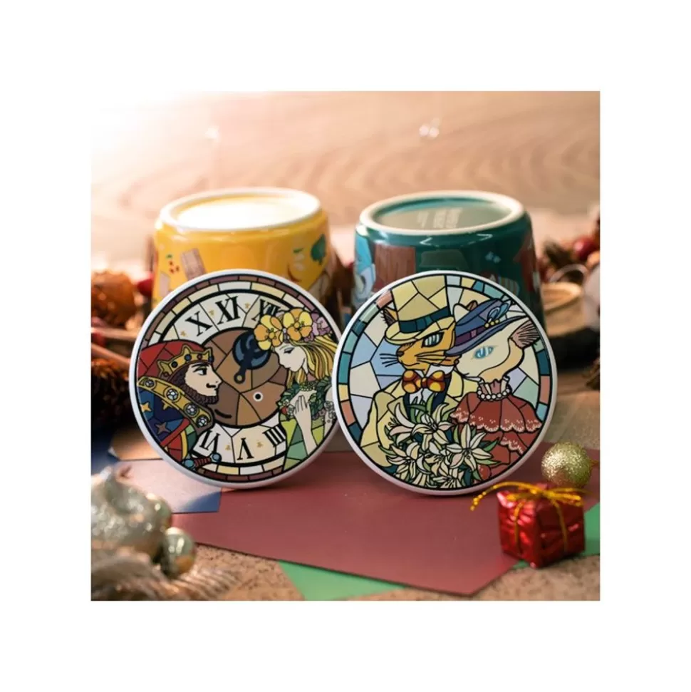 Maison Ghibli Ceramic Coaster King Of Dwarf & Princess - Whisper Of The Heart- Kitchenware