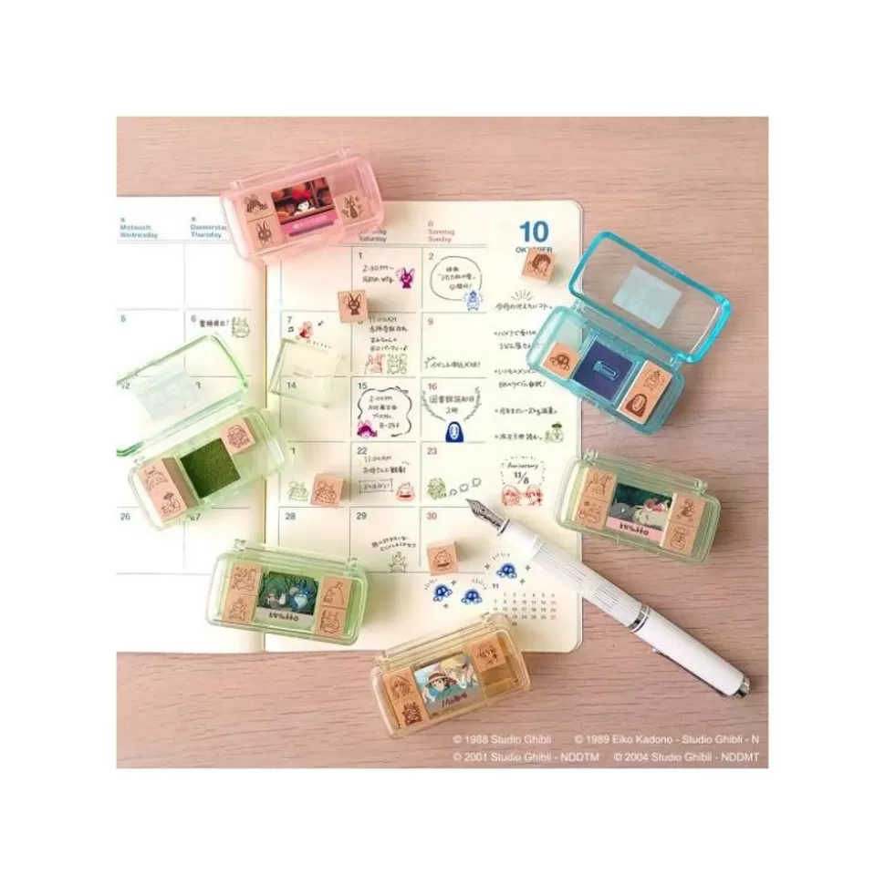 Maison Ghibli Chihiro Takes The Train Mini Stamp Set Blue - Spirited Away- Small Equipment