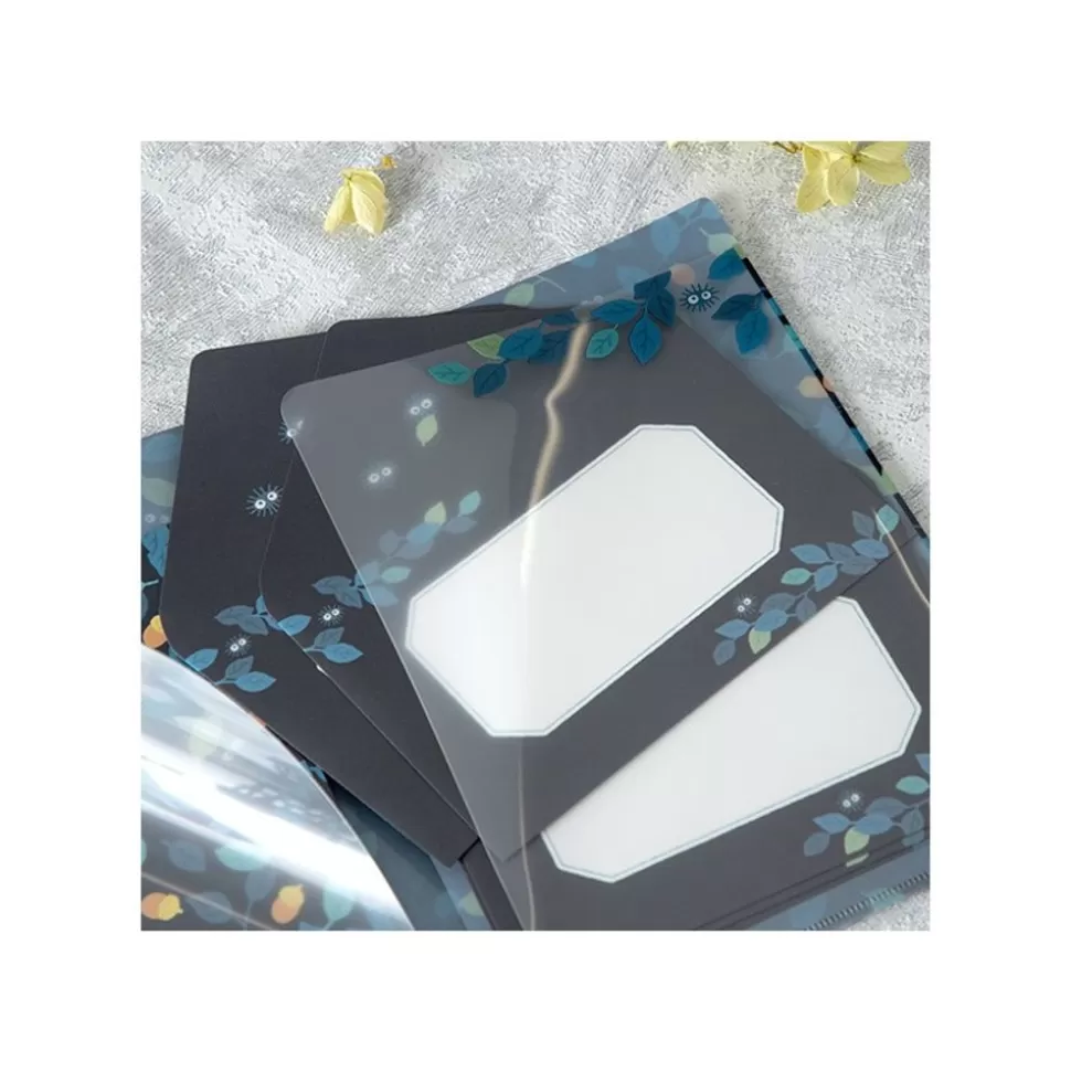Maison Ghibli Clear Folder & Letter Set Soot Sprites Leaves - My Neighbor Totoro- Postcards And Letter Papers