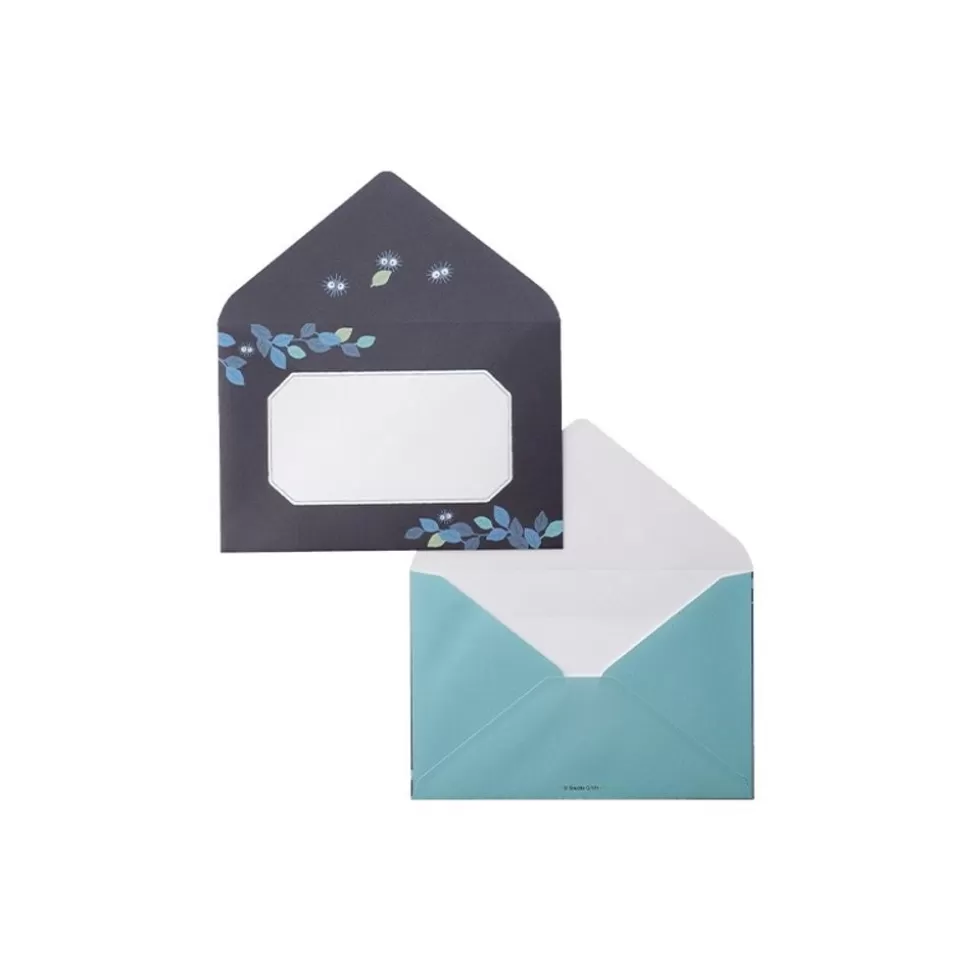 Maison Ghibli Clear Folder & Letter Set Soot Sprites Leaves - My Neighbor Totoro- Postcards And Letter Papers