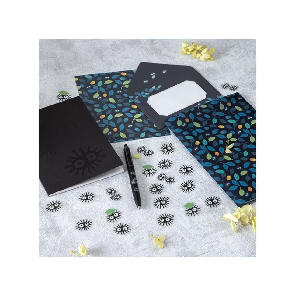 Maison Ghibli Clear Folder & Letter Set Soot Sprites Leaves - My Neighbor Totoro- Postcards And Letter Papers