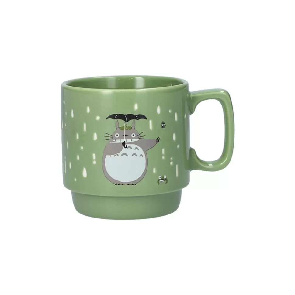 Maison Ghibli Coloful Embossed Mug Totoro Holding Umbrella - My Neighbor Totoro- Kitchenware