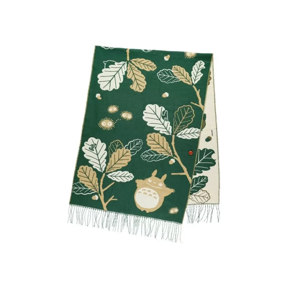 Maison Ghibli Dark Green Stole Oak Leaves - My Neighbor Totoro- Outfits