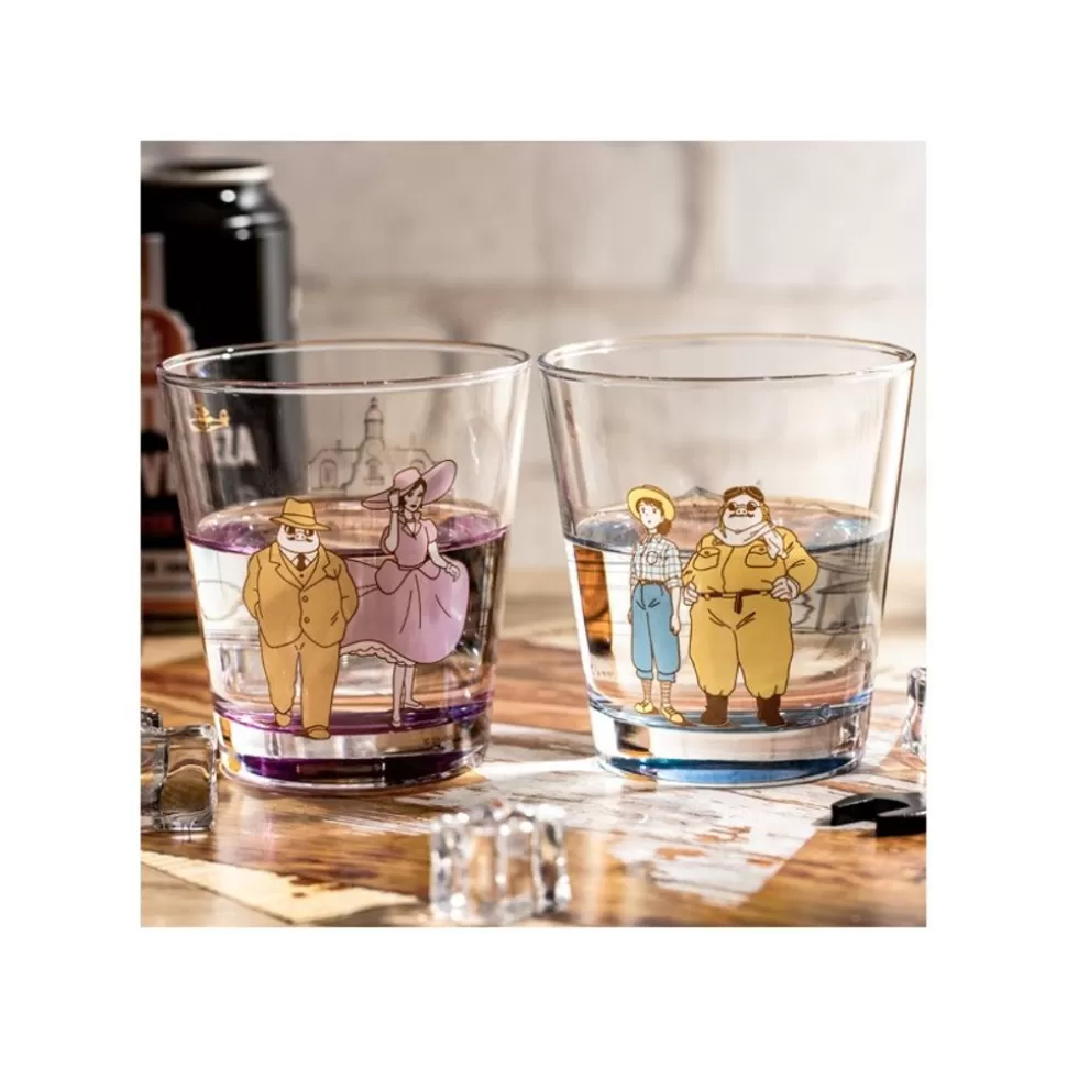 Maison Ghibli Decorated Glass Marco & Fio - Porco Rosso- Kitchenware