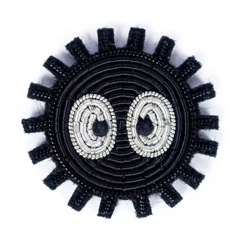 Maison Ghibli Embroidered Jewel Brooch Soot Sprite - My Neighbor Totoro- Pins