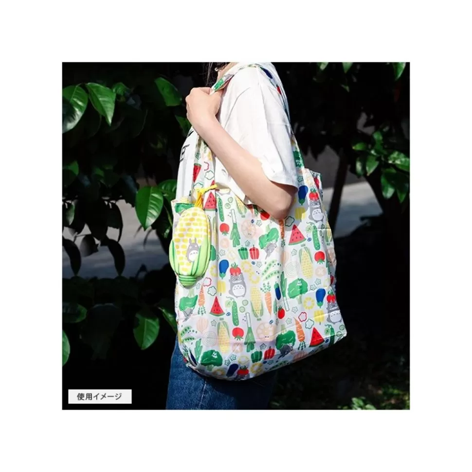 foldable_eco_bag_watermelon__my_neighbor_totoro_2.webp Maison Ghibli Foldable Eco Bag Watermelon - My Neighbor Totoro- Bags
