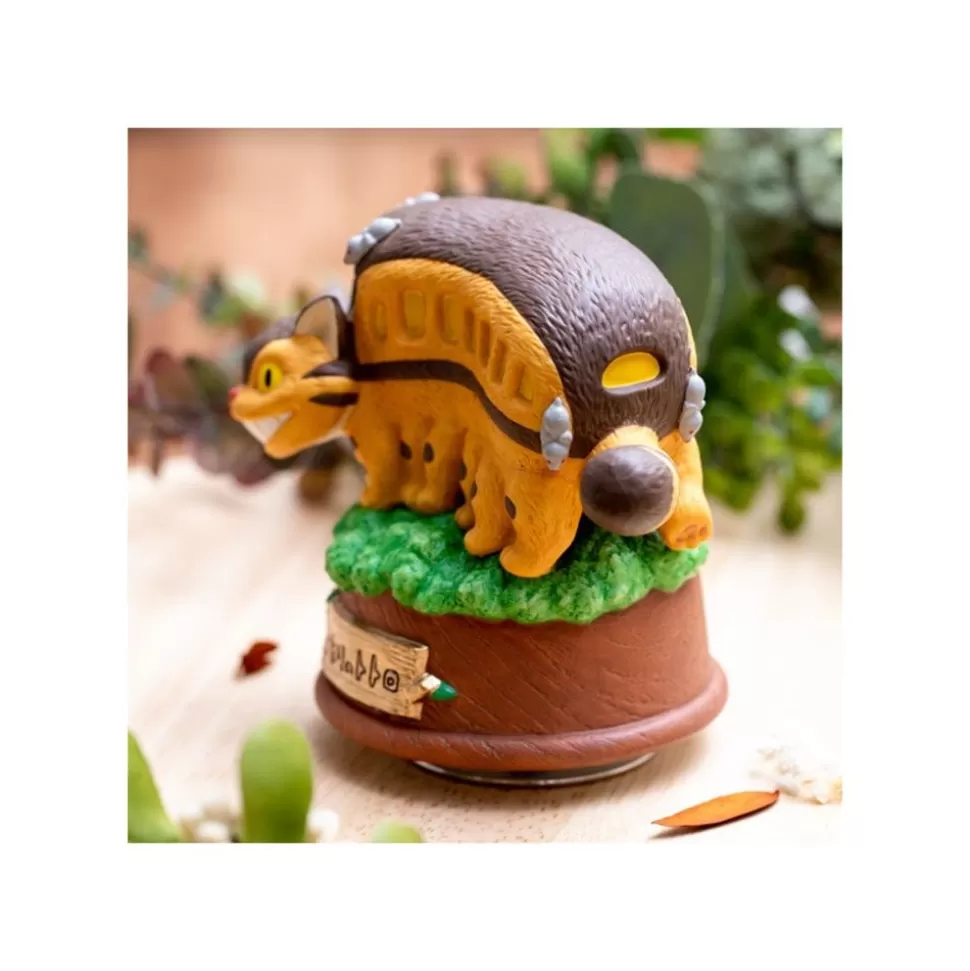 Maison Ghibli Great Musical Statue Catbus On Tree - My Neighbor Tororo- Music Boxes