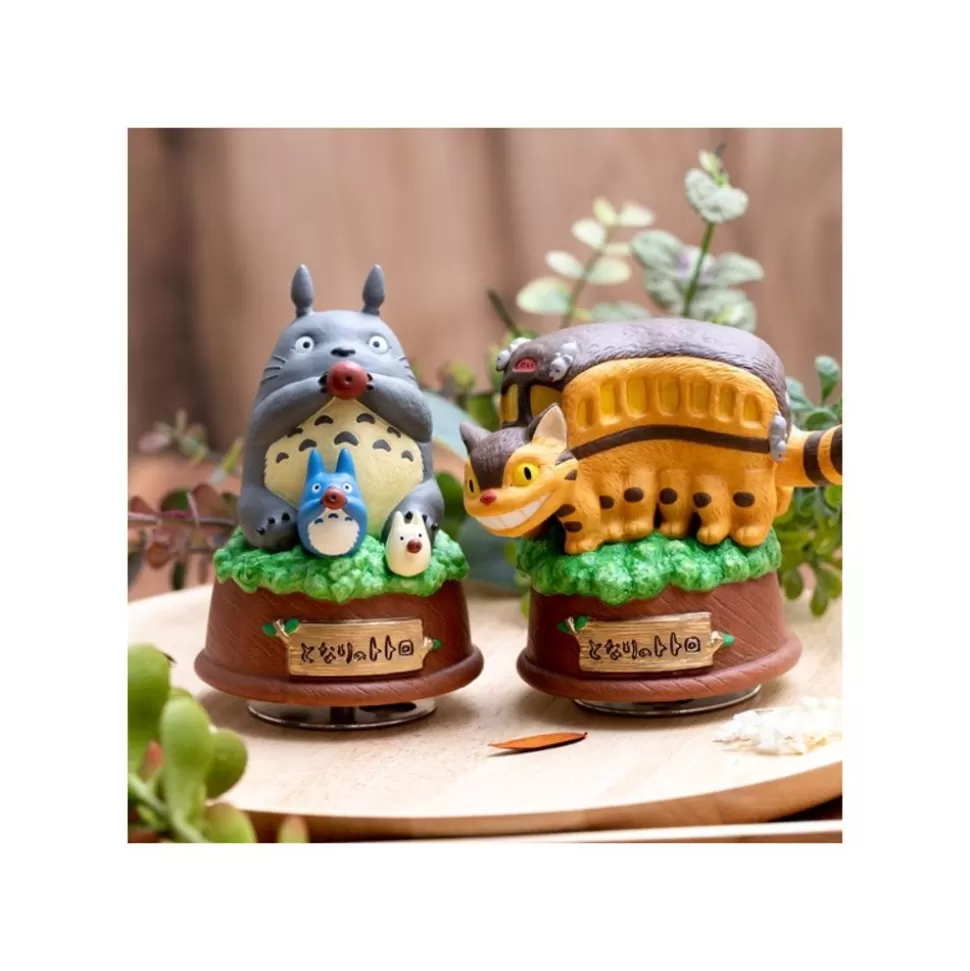 Maison Ghibli Great Musical Statue Catbus On Tree - My Neighbor Tororo- Music Boxes
