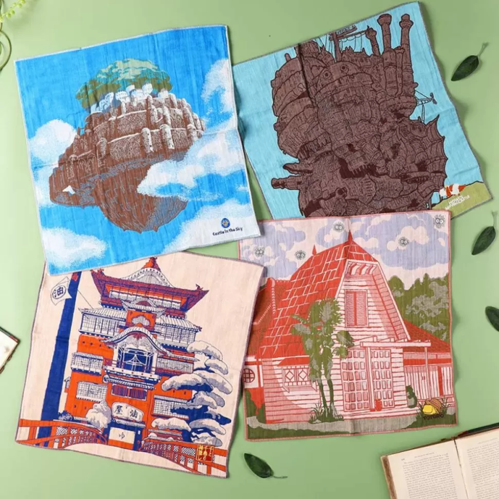 Maison Ghibli Imabari Handkerchief Satsuki & Mei'S House 40X40 Cm - My Neighbor Tot- Outfits