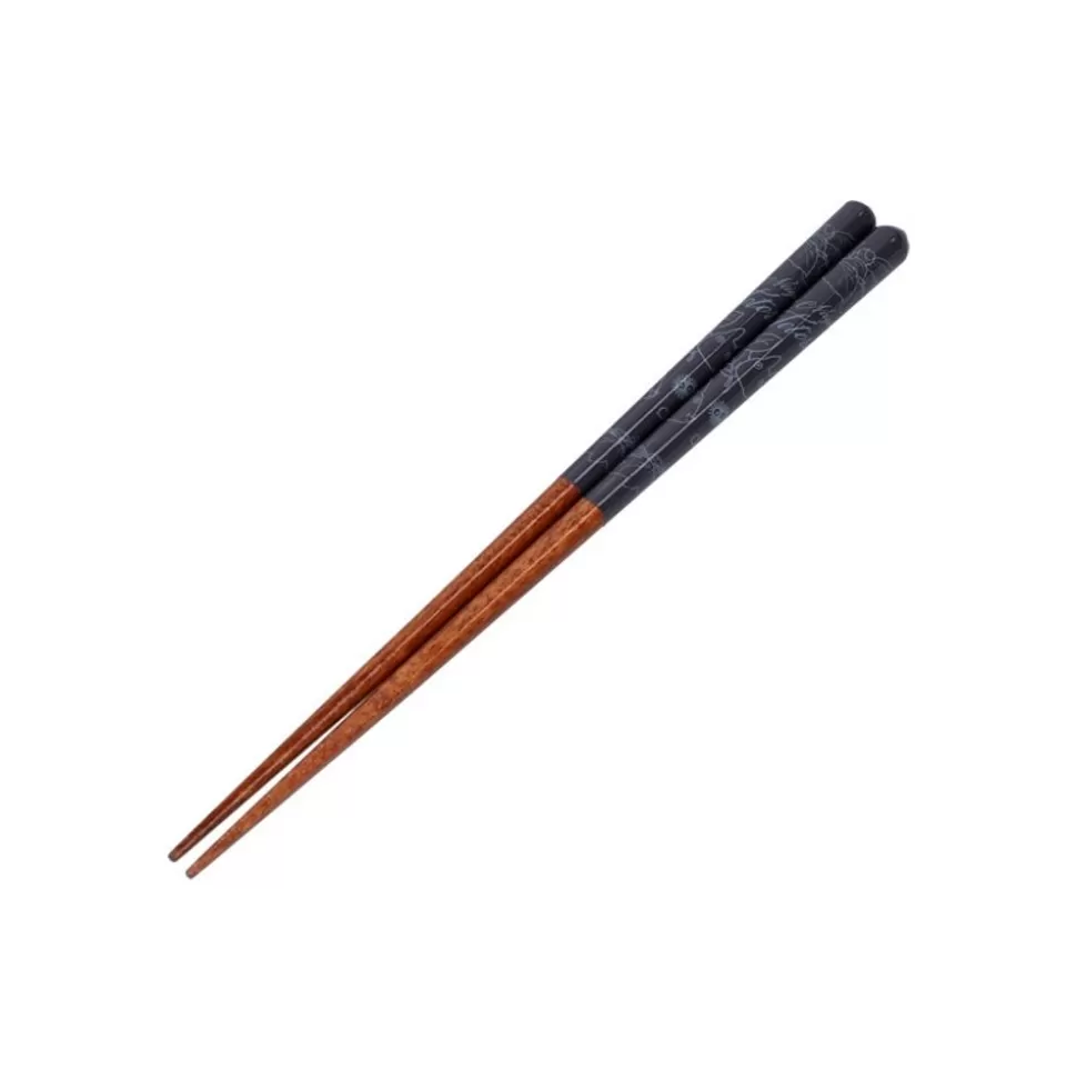 Maison Ghibli Lacquered Chopsticks 21Cm Sketches Dark Blue - My Neighbor Totoro- Kitchenware