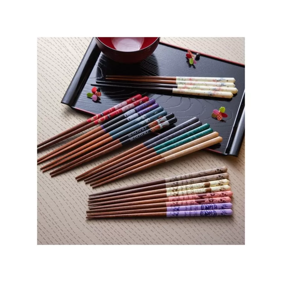 Maison Ghibli Lacquered Chopsticks 21Cm Sketches Deep Green - My Neighbor Totoro- Kitchenware