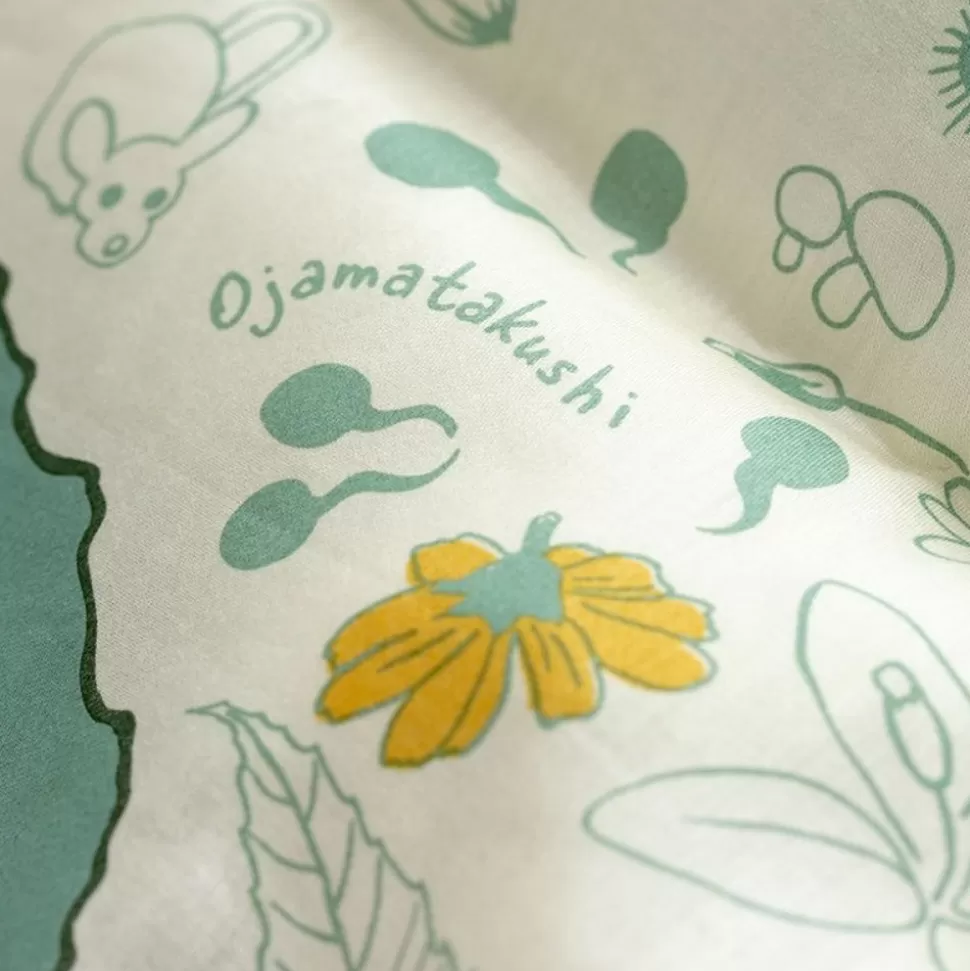 Maison Ghibli Large Handkerchief Mysterious Encounter 53X53 Cm - My Neighbour Totor- Outfits