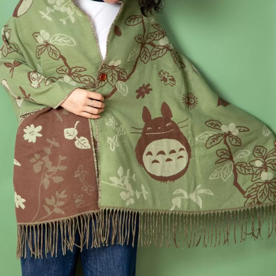 Maison Ghibli Light Green Stole Totoro & Catbus - My Neighbor Totoro- Outfits