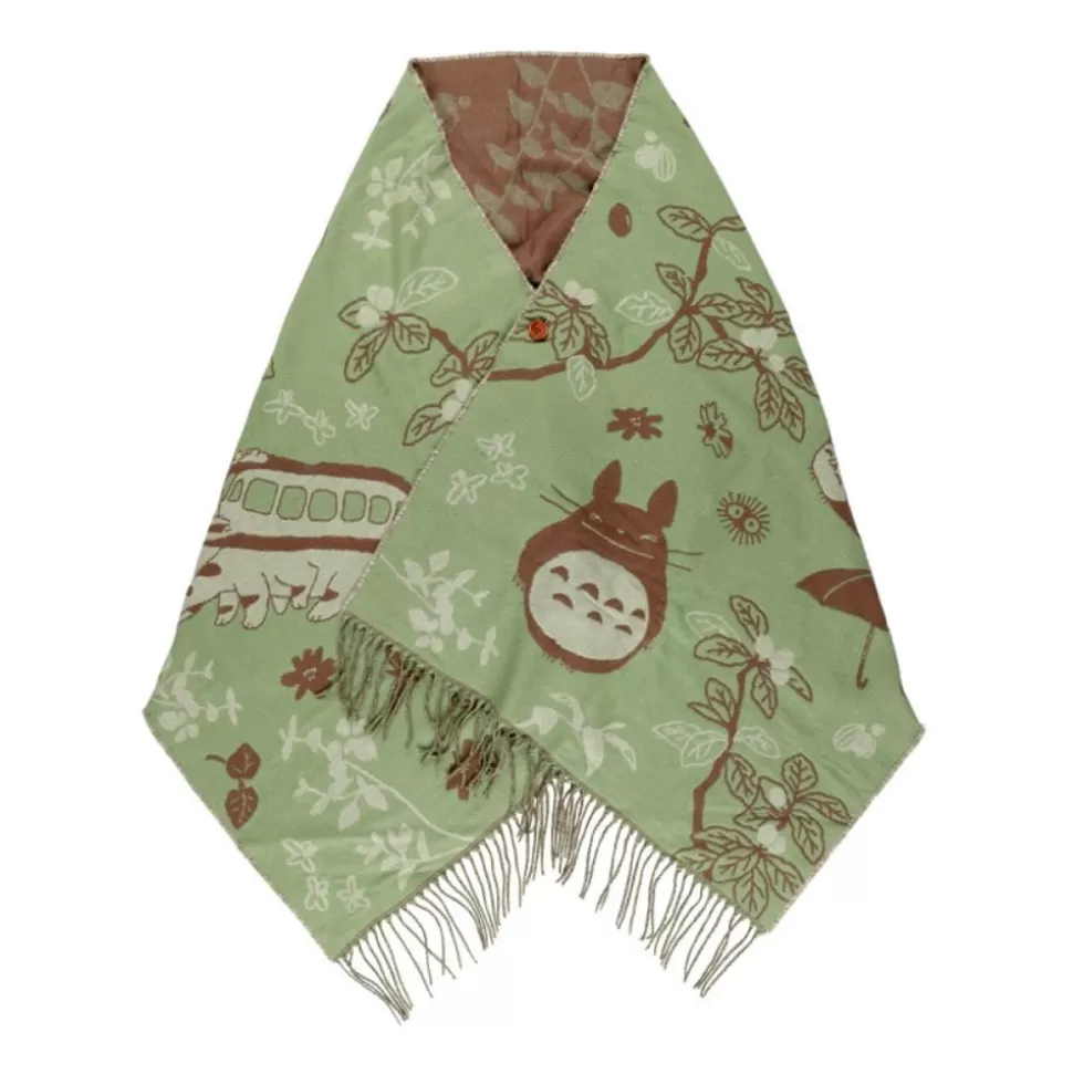 Maison Ghibli Light Green Stole Totoro & Catbus - My Neighbor Totoro- Outfits