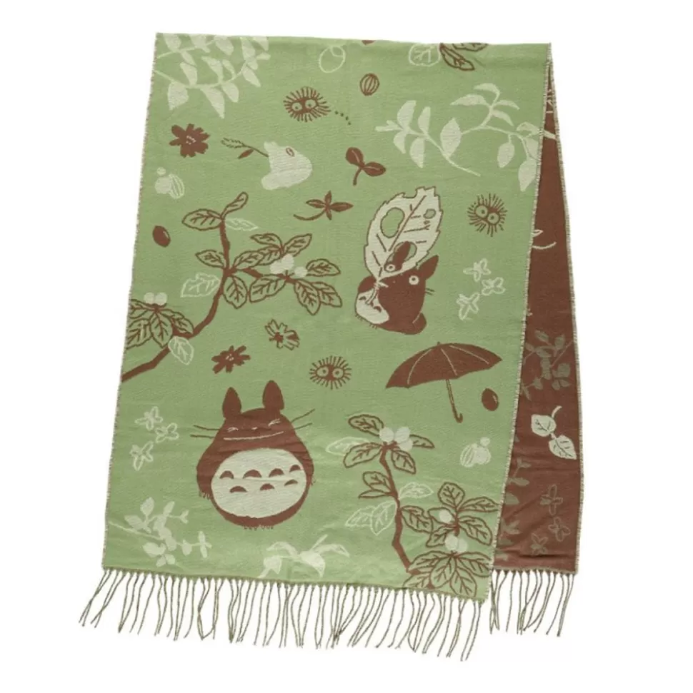 Maison Ghibli Light Green Stole Totoro & Catbus - My Neighbor Totoro- Outfits