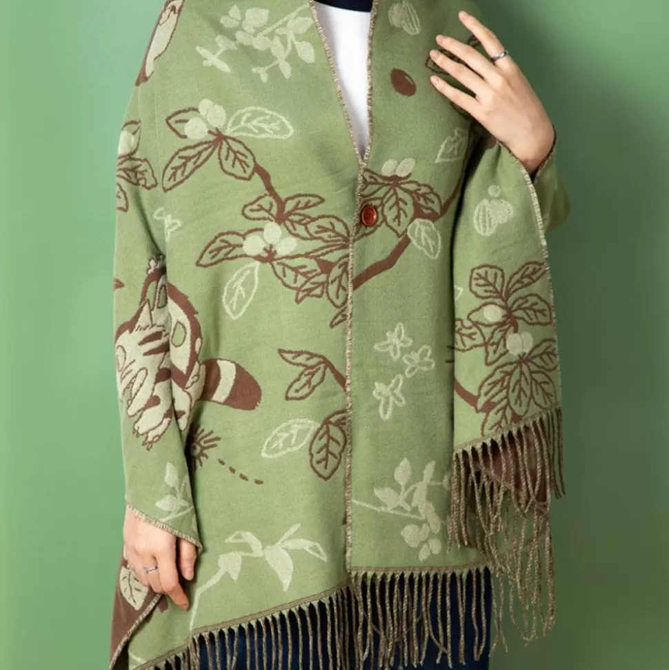 Maison Ghibli Light Green Stole Totoro & Catbus - My Neighbor Totoro- Outfits