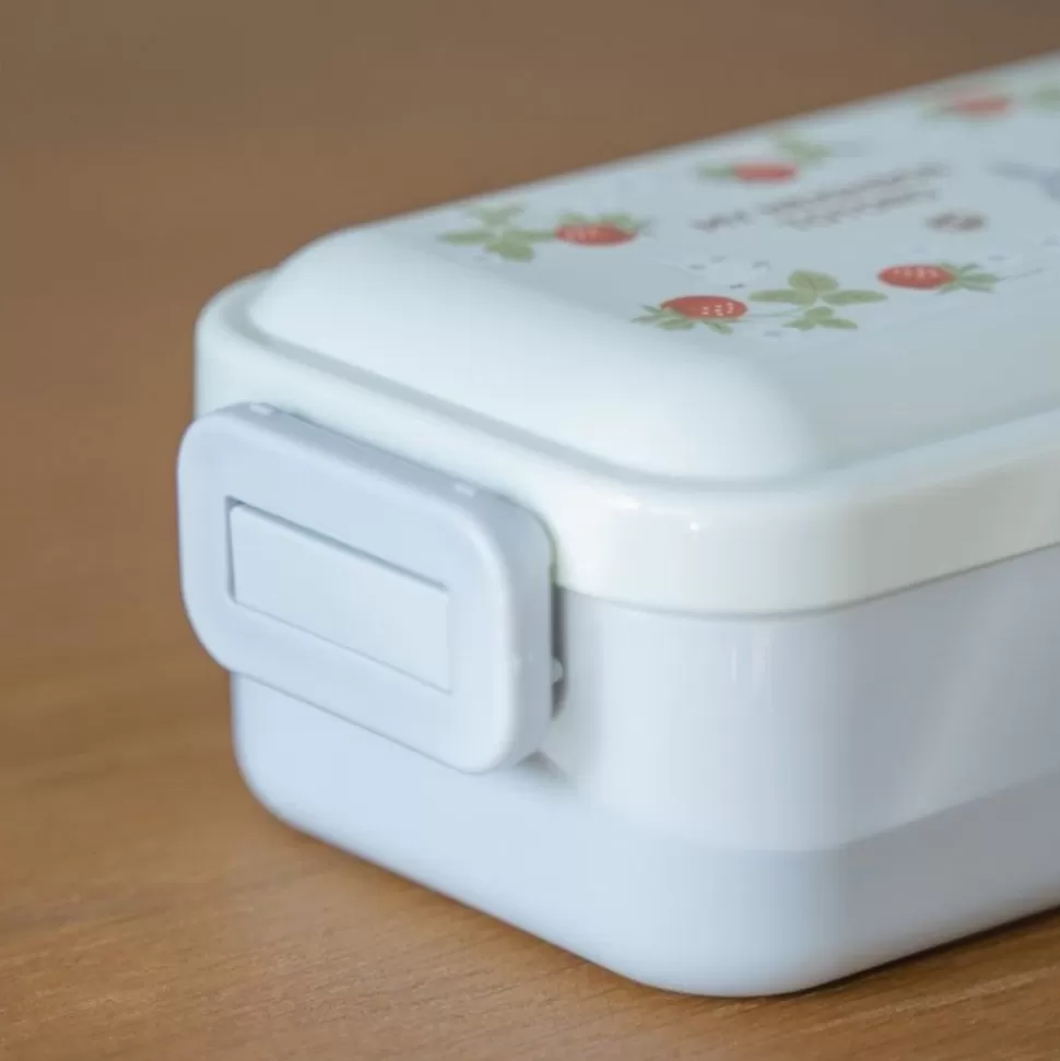 Maison Ghibli Lunch Box 4 Locks 530Ml Rasberry Collection - My Neighbor Totoro- Kitchenware