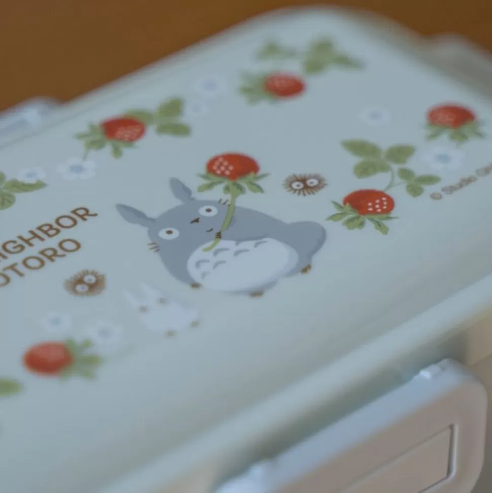 Maison Ghibli Lunch Box 4 Locks 530Ml Rasberry Collection - My Neighbor Totoro- Kitchenware