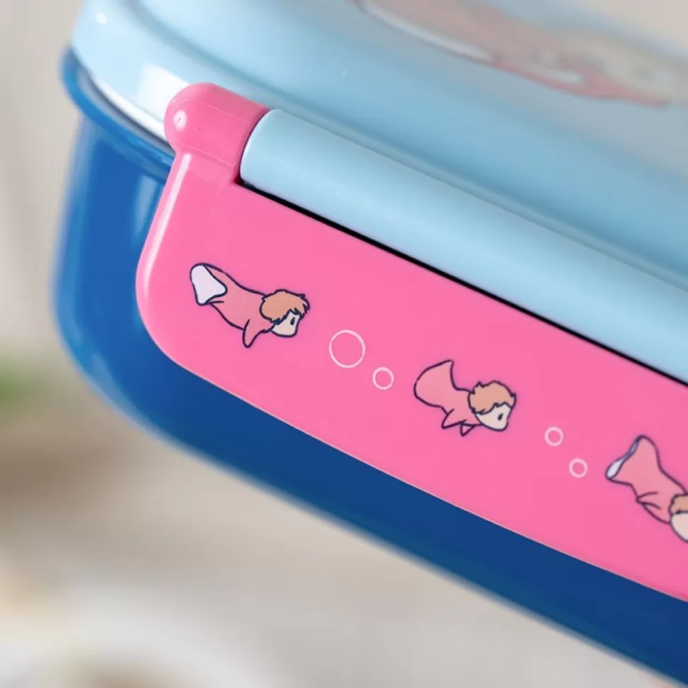 Maison Ghibli Lunch Box 2 Locks Ponyo In The Ocean - Ponyo On The Cliff- Kitchenware