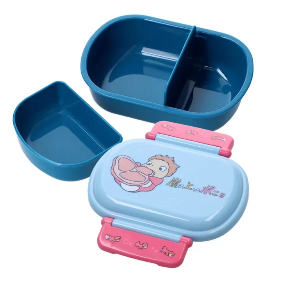 Maison Ghibli Lunch Box 2 Locks Ponyo In The Ocean - Ponyo On The Cliff- Kitchenware