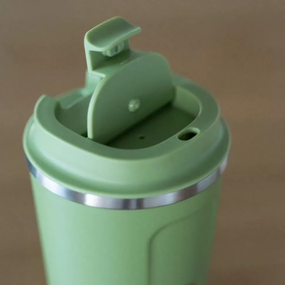 Maison Ghibli Mat Green Isothermal Mug 350Ml - My Neighbor Totoro- Kitchenware