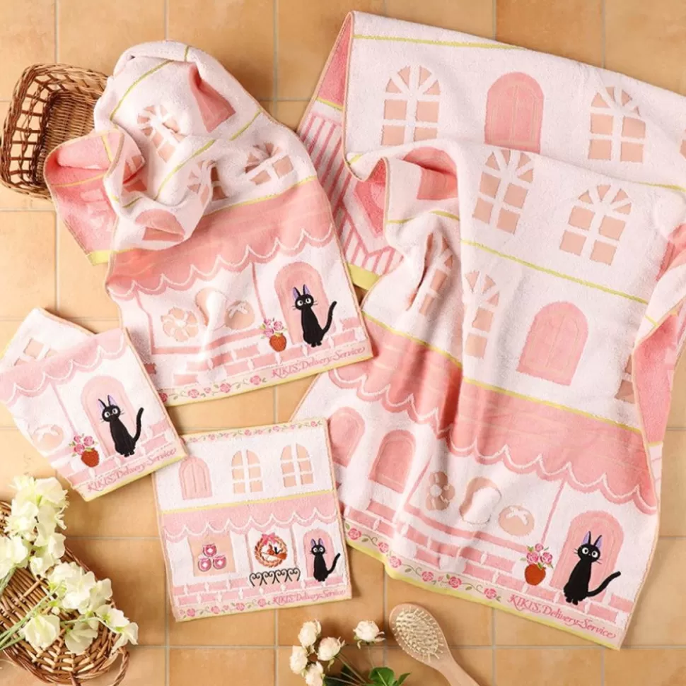 Maison Ghibli Mini Towel Jiji Street Corner 25X25 Cm - Kiki'S Delivery Service- Household Linen