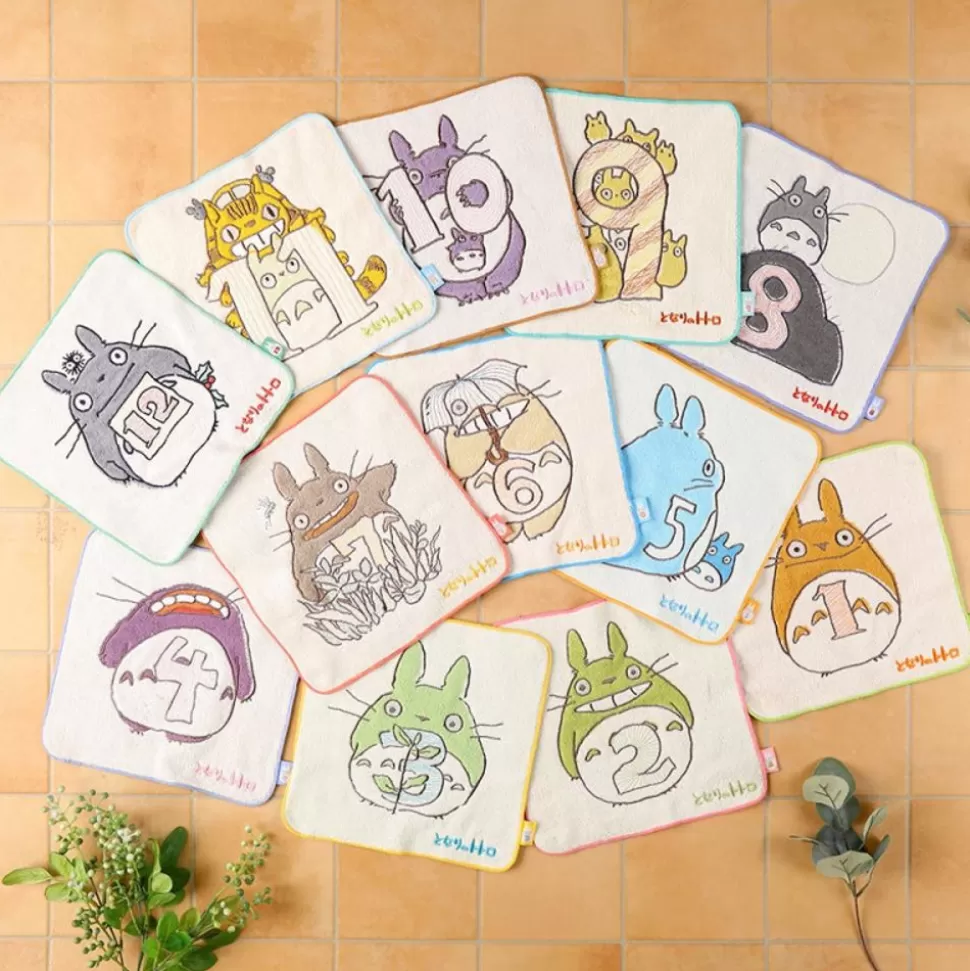 Maison Ghibli Mini Towel Totoro Birthday 2 25X25 Cm - My Neighbor Totoro- Household Linen