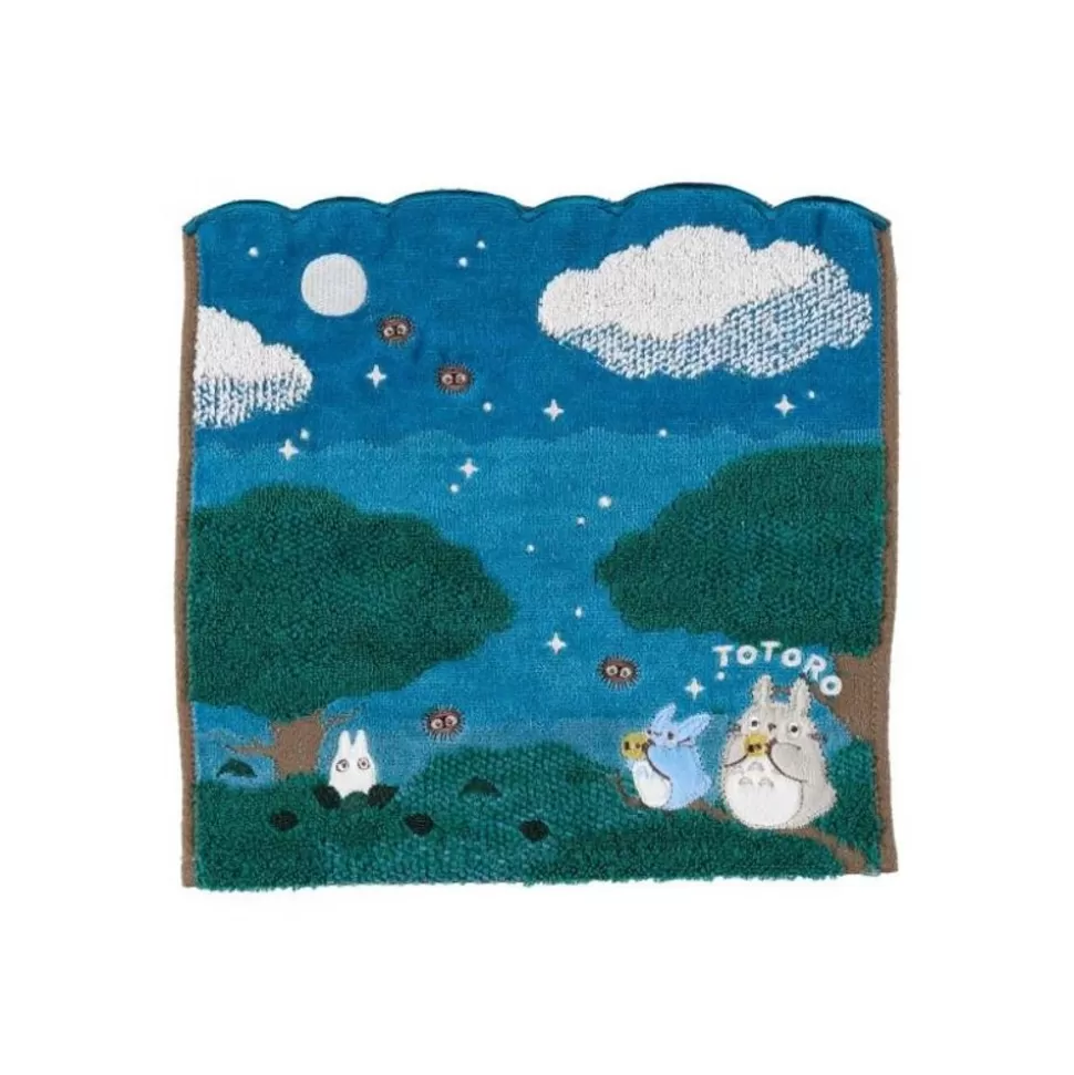 Maison Ghibli Mini Towel Under The Moon 25X25 Cm - My Neighbor Totoro- Household Linen