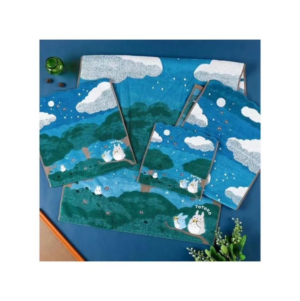 Maison Ghibli Mini Towel Under The Moon 25X25 Cm - My Neighbor Totoro- Household Linen