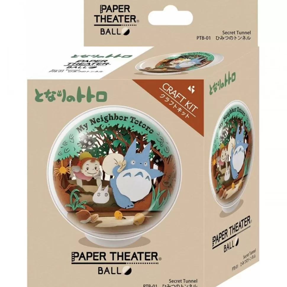 Maison Ghibli Paper Theater Ball Secret Tunnel - My Neighbor Totoro- Arts And Crafts