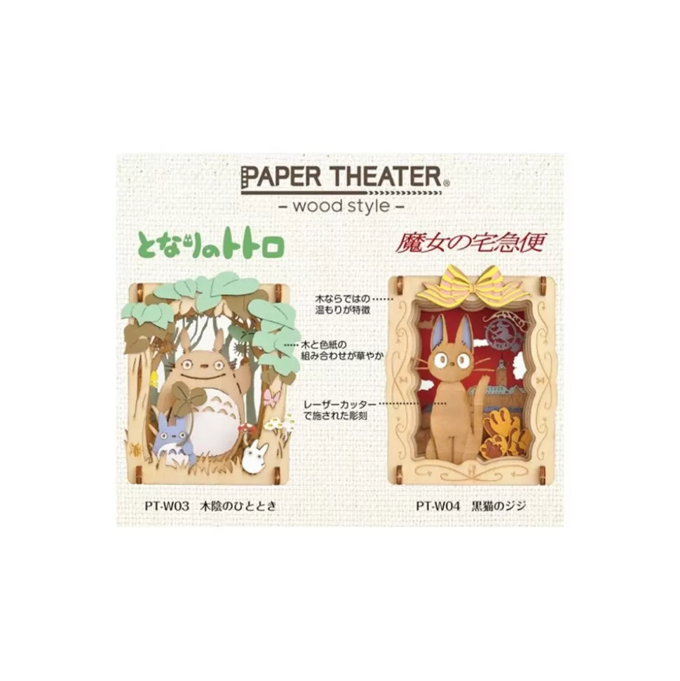 Maison Ghibli Paper Theater Wood Style Totoro Dondoko - My Neighbor Totoro- Arts And Crafts