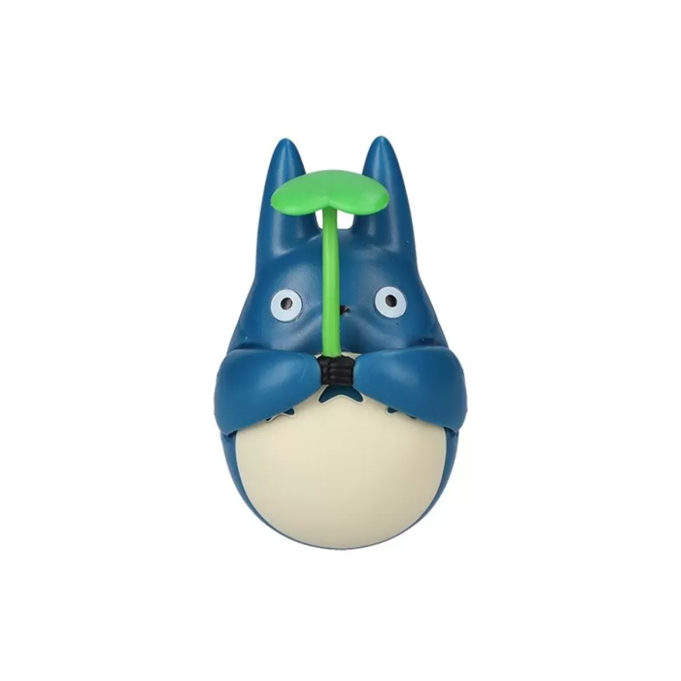 Maison Ghibli Round Bottomed Figurine Middle Totoro With Leaf - My Neighbor Totoro- Toys