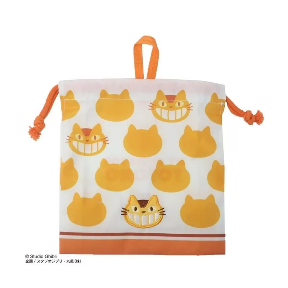 Maison Ghibli Satchel With Lanyard Silhouette Catbus 20 X 19 Cm - My Neighbor Toto- Bags