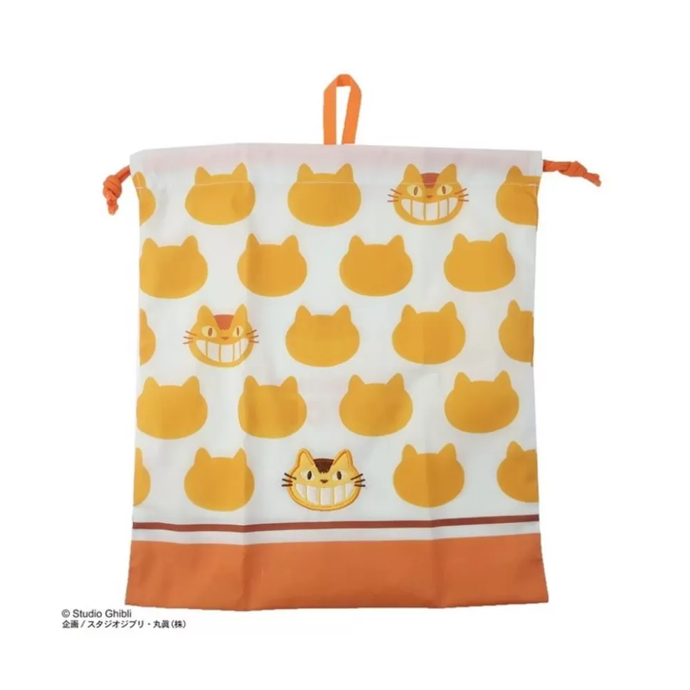 Maison Ghibli Satchel With Lanyard Silhouette Catbus 20 X 19 Cm - My Neighbor Toto- Bags