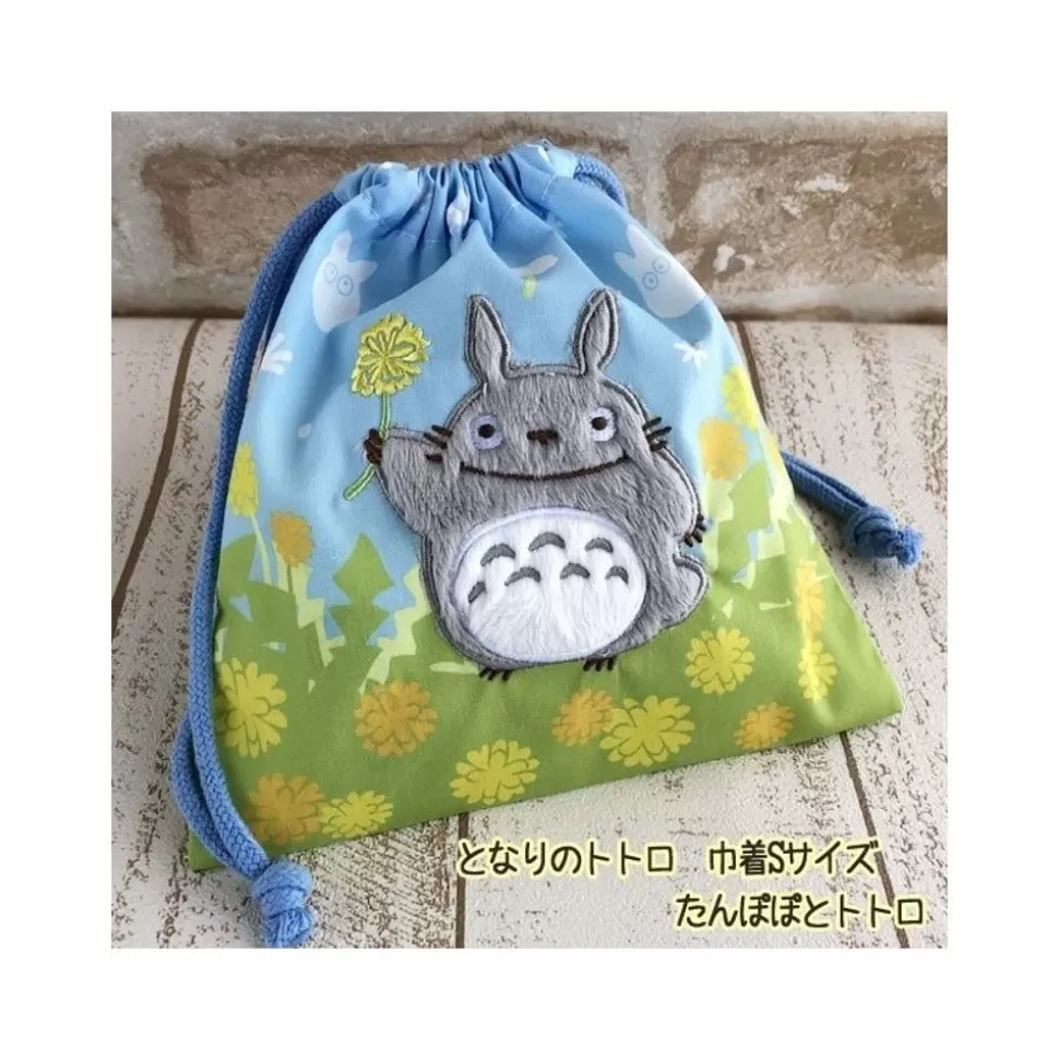 Maison Ghibli Satchel With Lanyard Totoro Flowers 20 X 19 Cm - My Neighbor Totoro- Bags