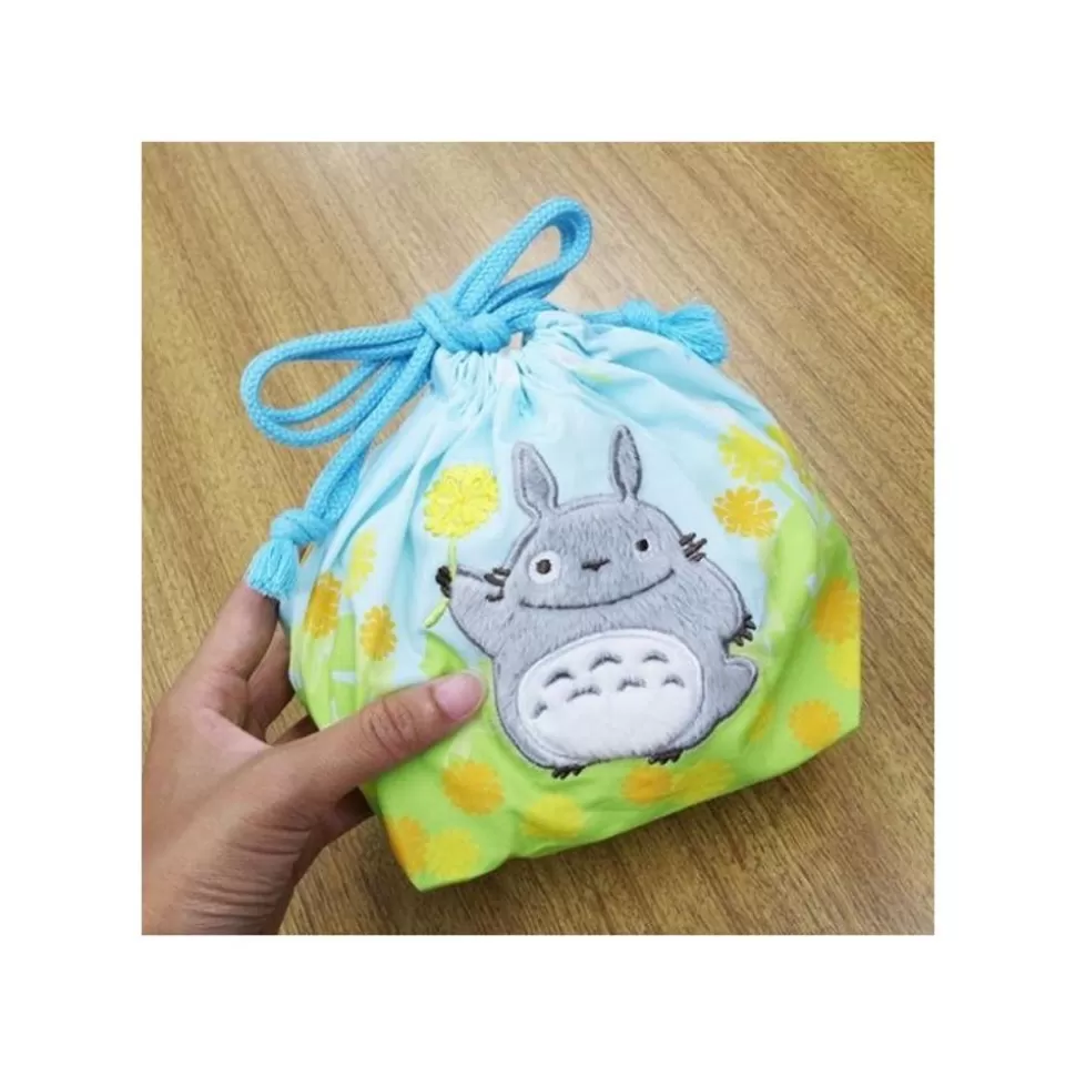 Maison Ghibli Satchel With Ring Totoro Flowers 17 X 26 Cm - My Neighbor Totoro- Bags