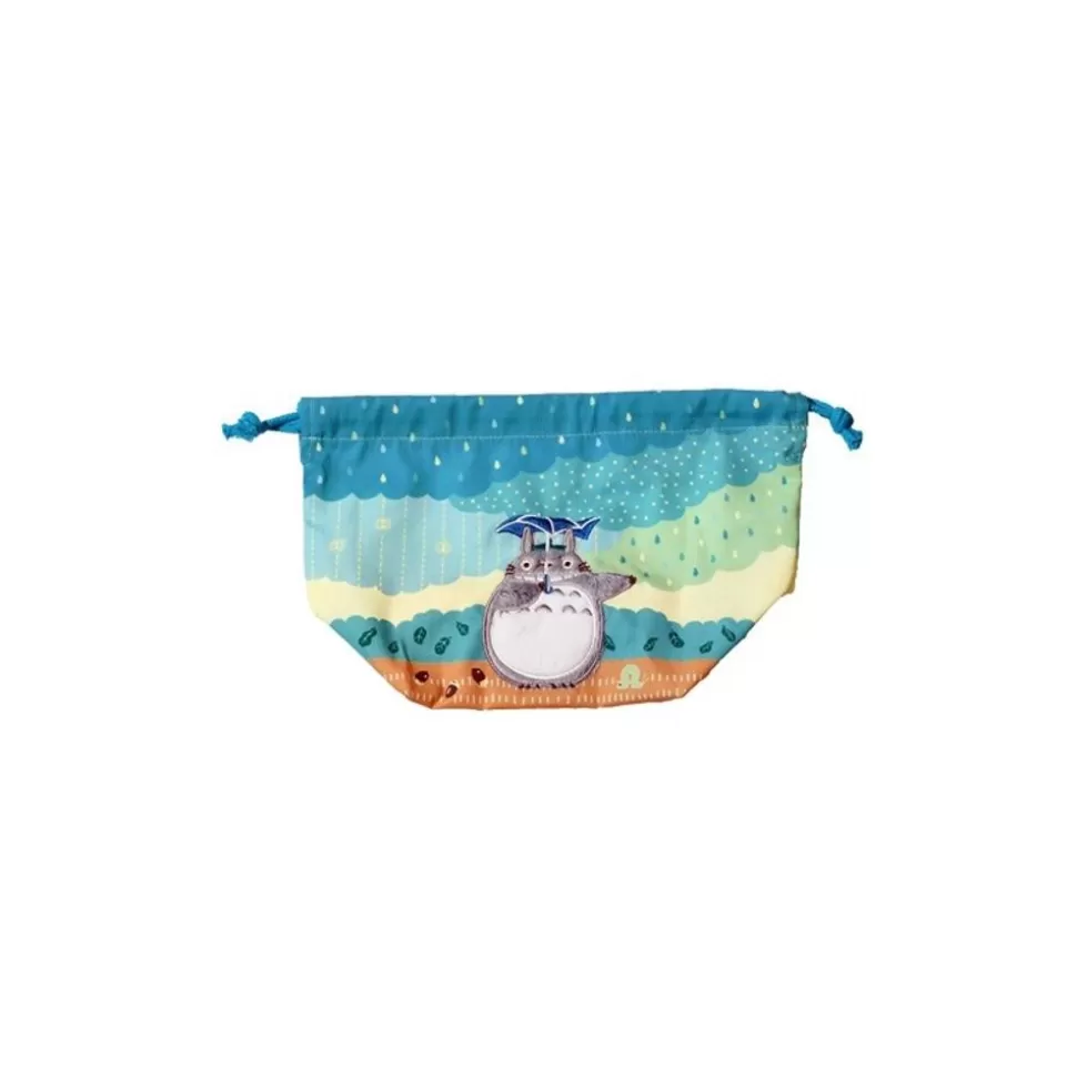 Maison Ghibli Satchel With Ring Totoro Under The Rain 17 X 26 Cm - My Neighbor Toto- Bags
