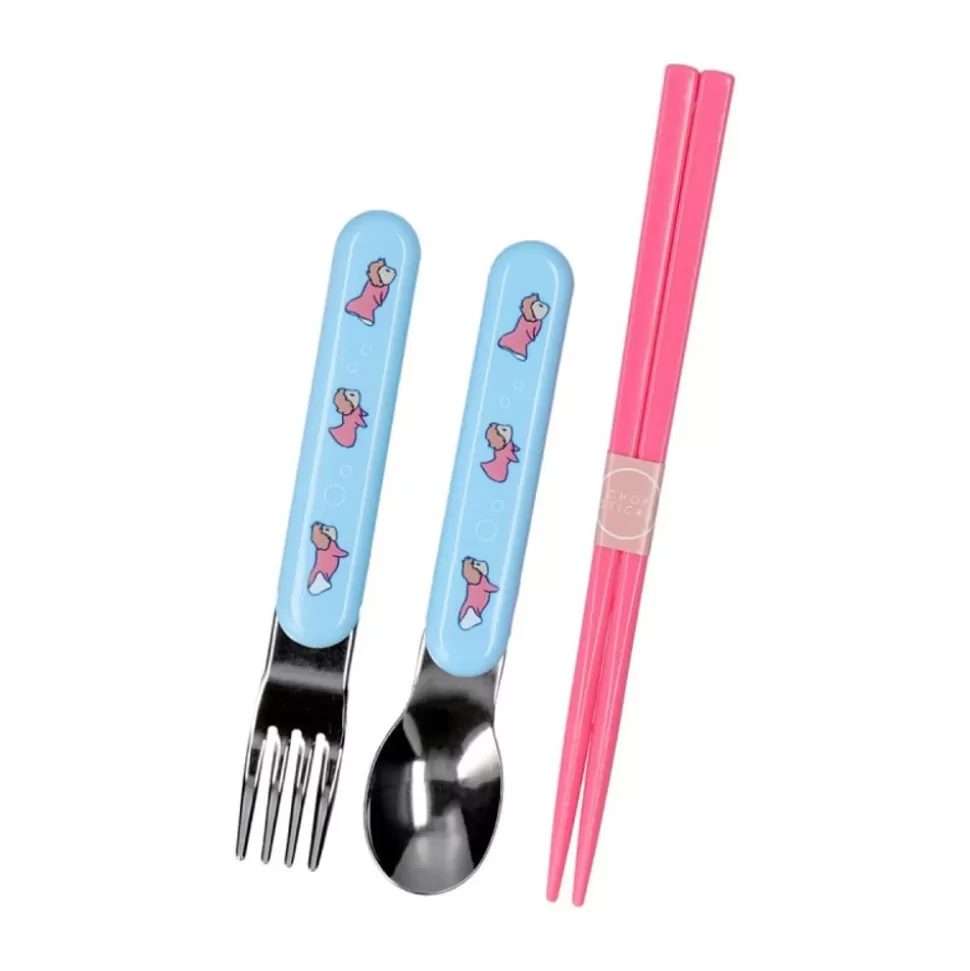 Maison Ghibli Set Chopsticks Spoon Fork Ponyo In The Ocean - Ponyo On The Cliff- Kitchenware