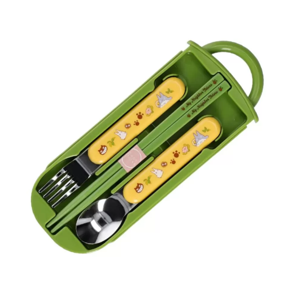 Maison Ghibli Set Chopsticks Spoon Fork Totoro & Catbus - My Neighbor Totoro- Kitchenware