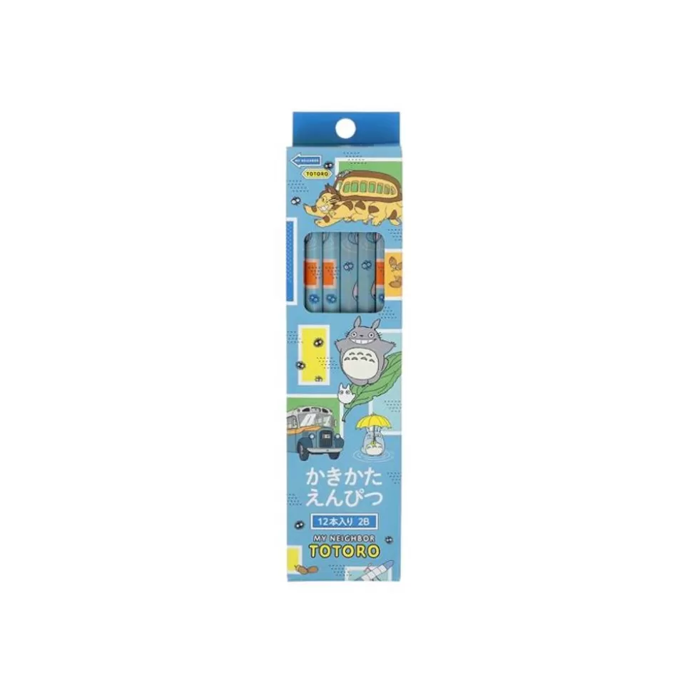 Maison Ghibli Set Of 12 2B Pencils Vehicles - My Neighbor Totoro- Writing
