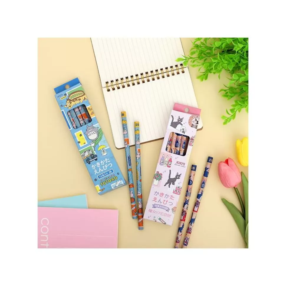 Maison Ghibli Set Of 12 2B Pencils Vehicles - My Neighbor Totoro- Writing