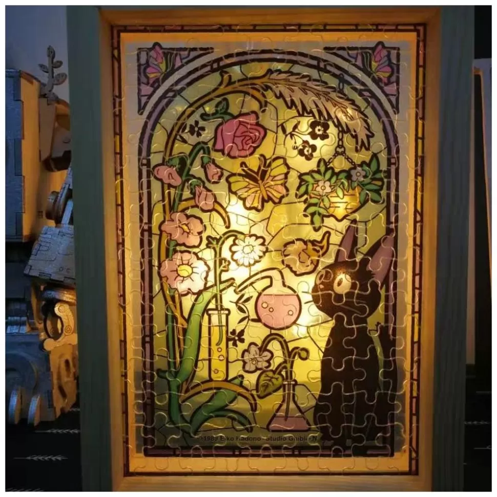 Maison Ghibli Stained Glass Puzzle 126P Robot Gardener - Castle In The Sky- Jigsaw Puzzle