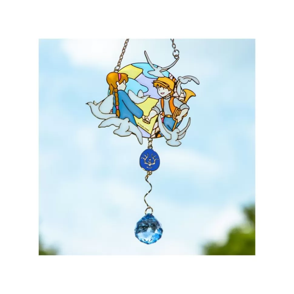 Maison Ghibli Sun Catcher Stained Glass Sheeta & Pazu - Castle In The Sky- Decoration