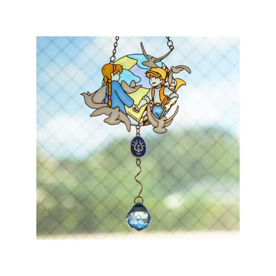 Maison Ghibli Sun Catcher Stained Glass Sheeta & Pazu - Castle In The Sky- Decoration
