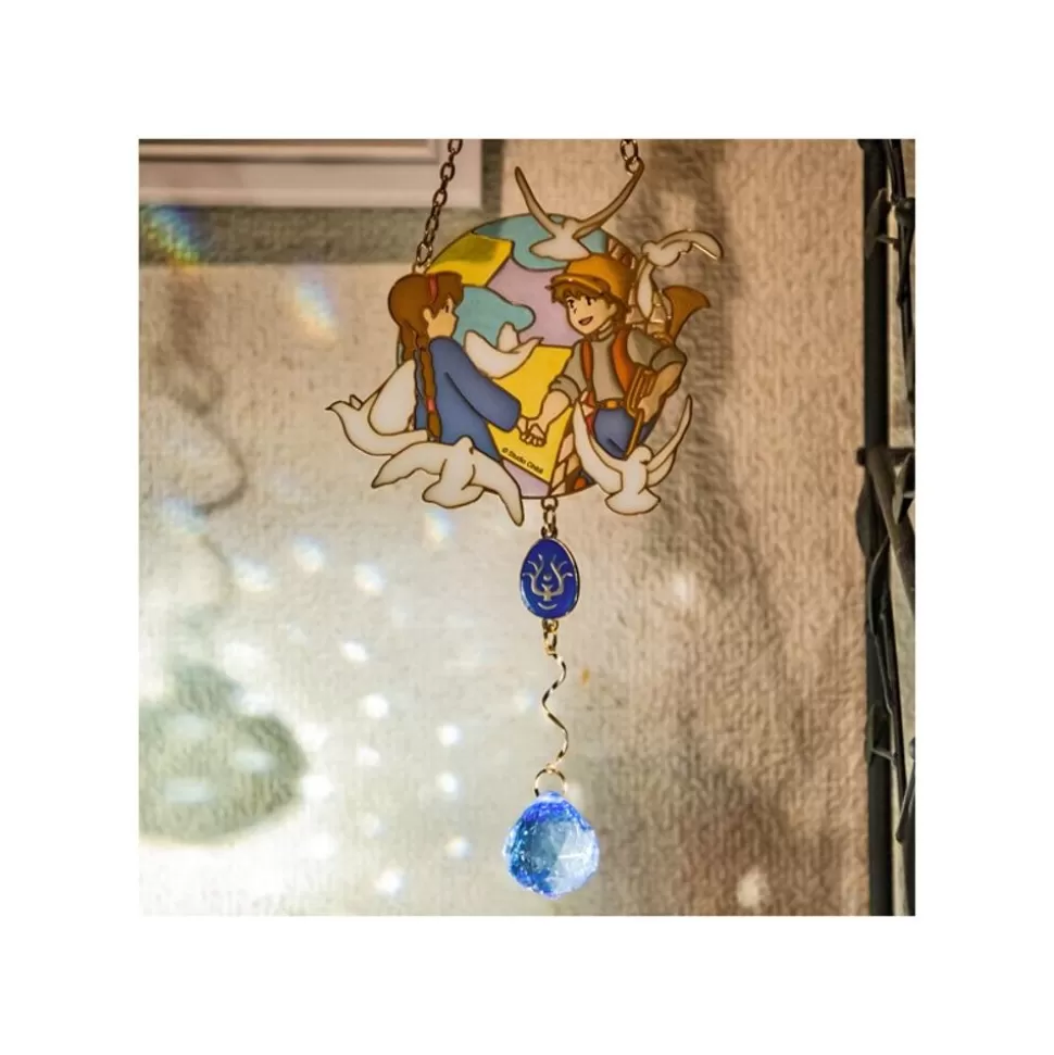 Maison Ghibli Sun Catcher Stained Glass Sheeta & Pazu - Castle In The Sky- Decoration