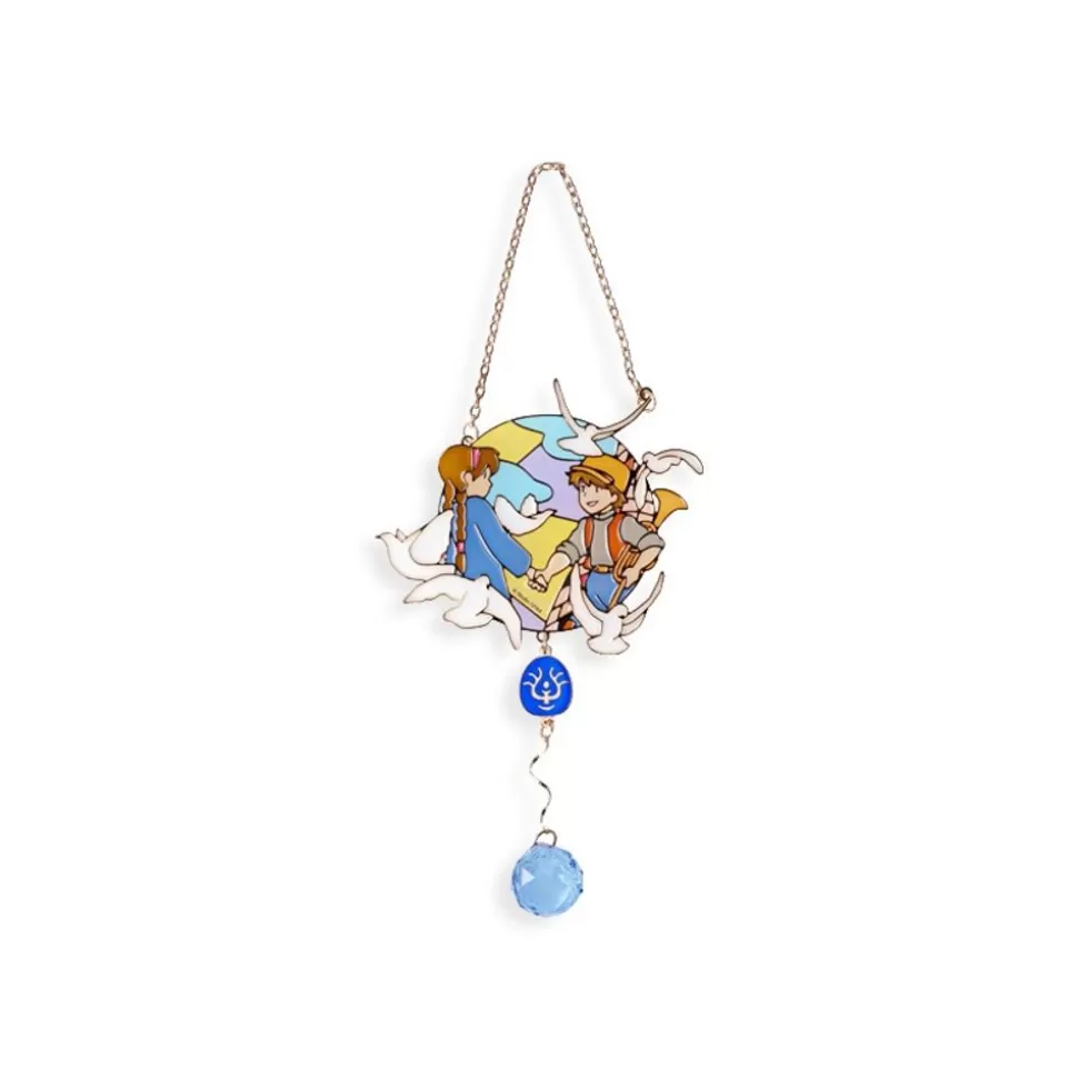 Maison Ghibli Sun Catcher Stained Glass Sheeta & Pazu - Castle In The Sky- Decoration
