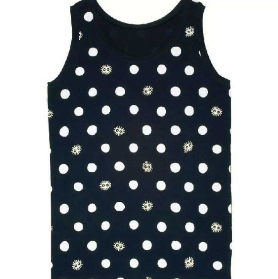 Maison Ghibli Tank Top Totoro Kurosuke Dots Black(Ladies) - My Neighbor Totoro- Outfits