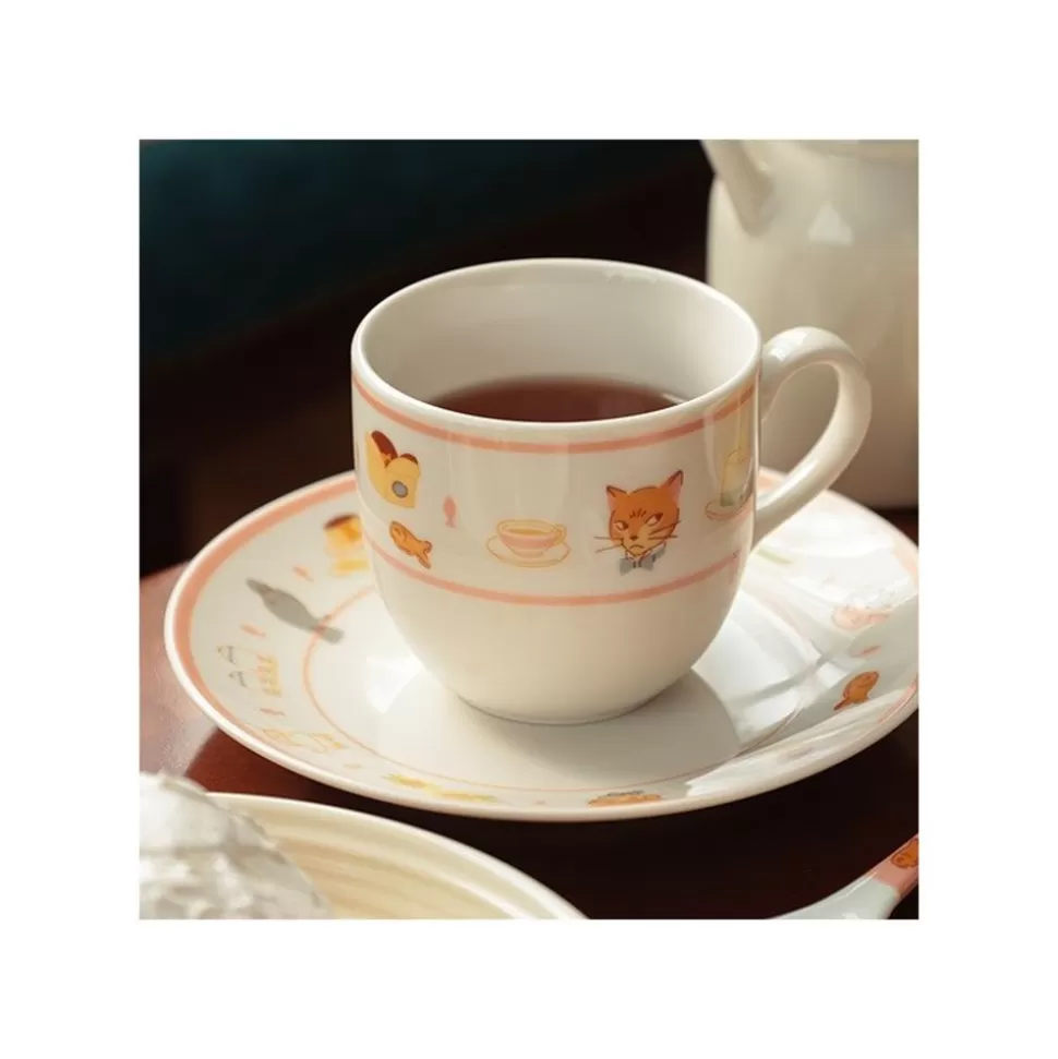 Maison Ghibli Tea Time & Cat Cup - The Cat Returns- Kitchenware